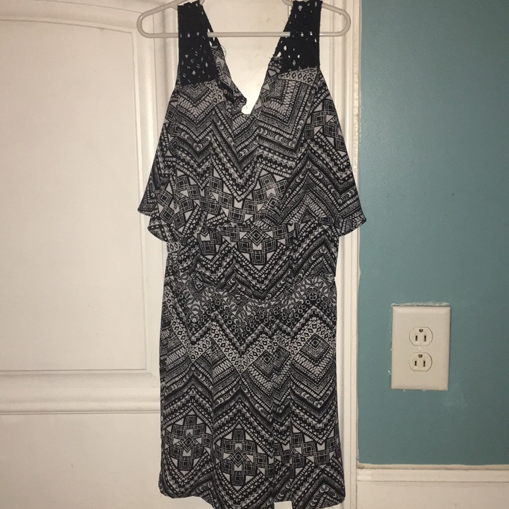 Black and White Romper